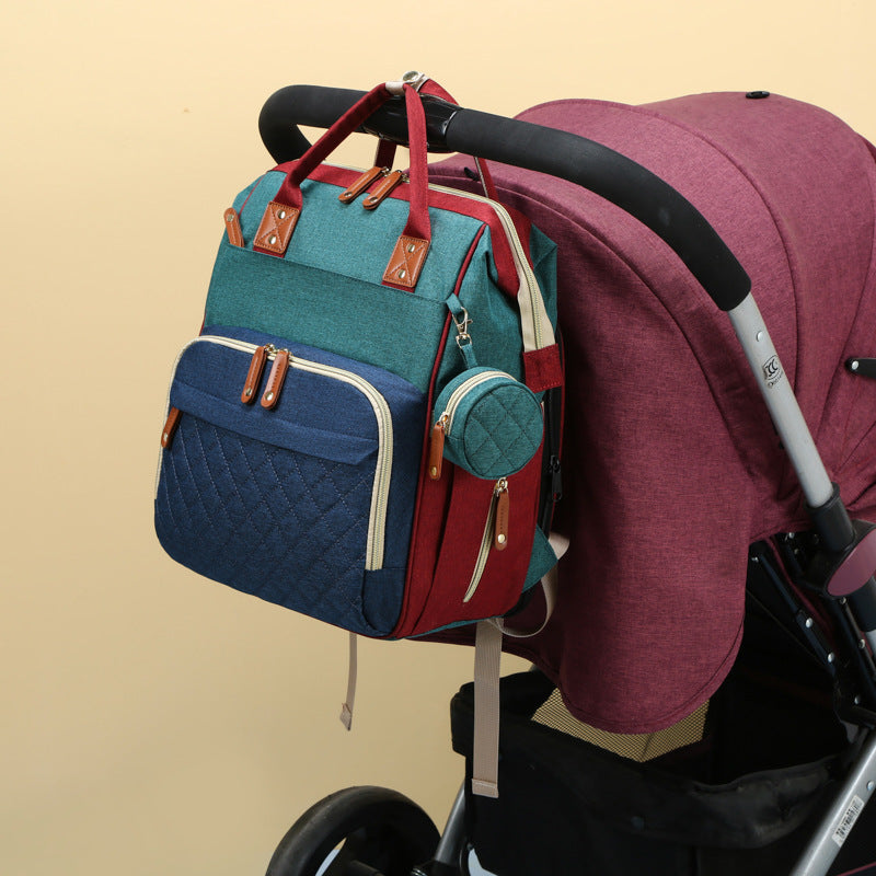 2in1 Baby Rucksack mit integriertem Wickelplatz