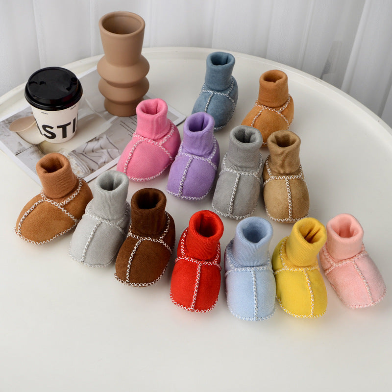 Gemütliche Baby Boots mit weichem Fellfutter für kalte Tage