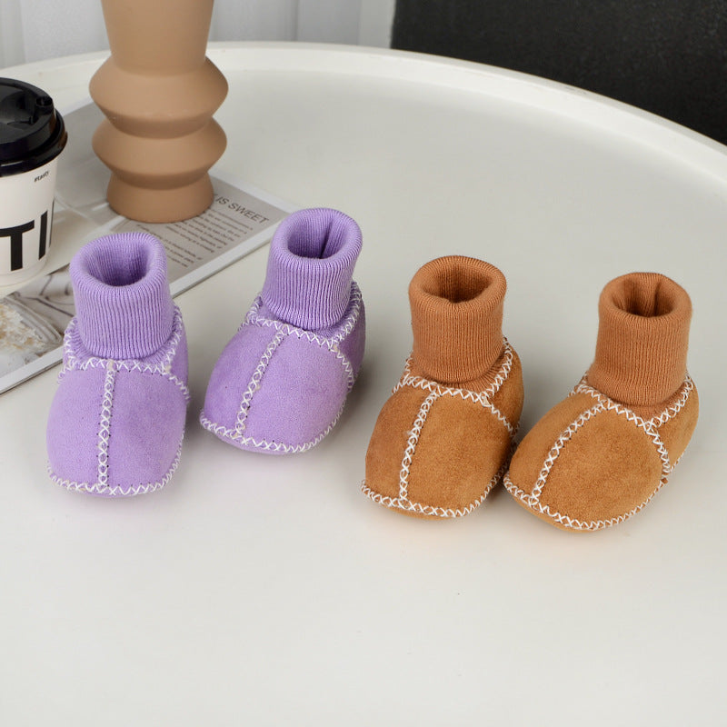 Gemütliche Baby Boots mit weichem Fellfutter für kalte Tage