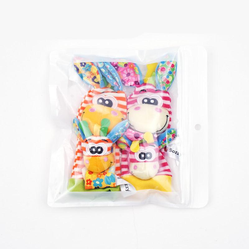 Sensorische Plüschsocken und Armband für Babys