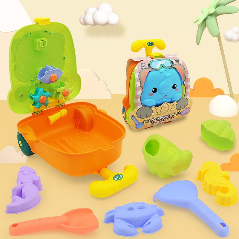 StrandTrolley – Alles-in-Einem Spielzeugwagen für Kinder am Strand