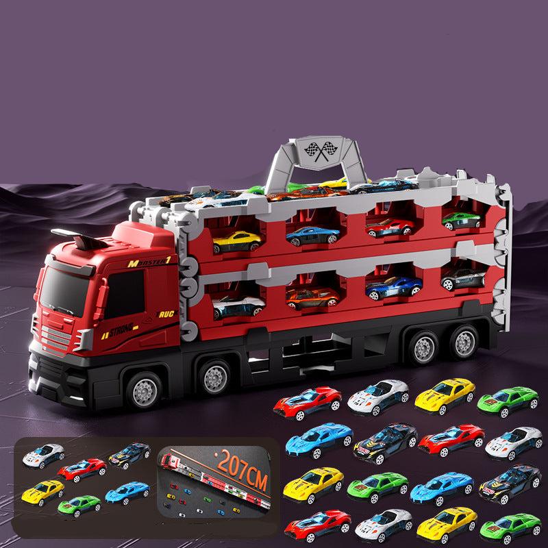 2in1 Klappbare Lastwagen Rennstrecke für Kinder