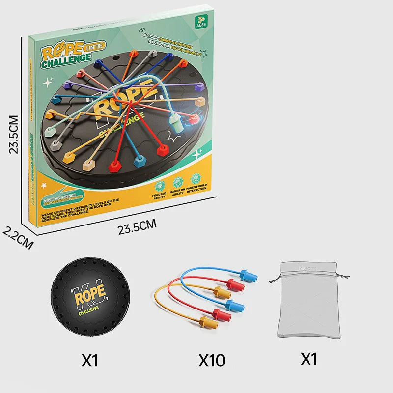 Kreatives Knotenpuzzle für Kniffligen Spielspaß
