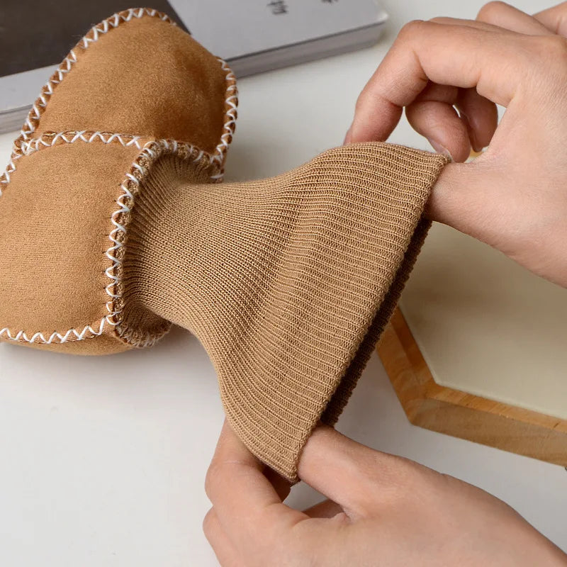 Gemütliche Baby Boots mit weichem Fellfutter für kalte Tage
