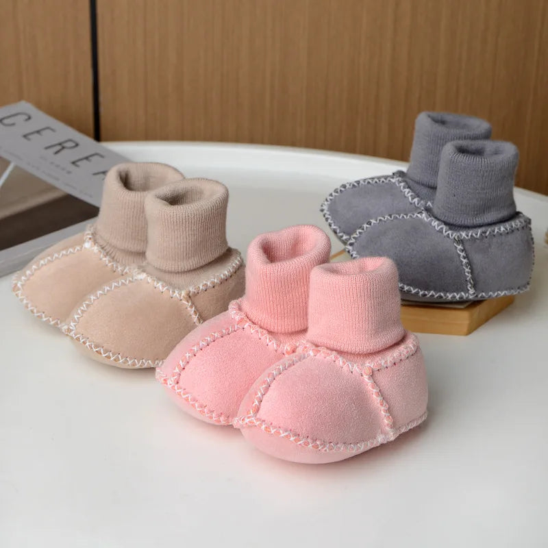 Gemütliche Baby Boots mit weichem Fellfutter für kalte Tage