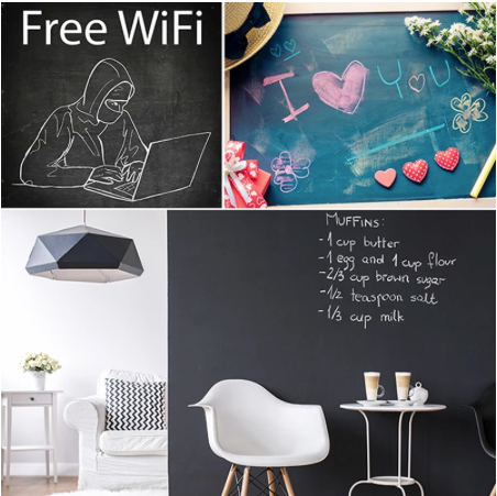 Kreidetafel für Wand und Möbel – Selbstklebende Tafelfolie