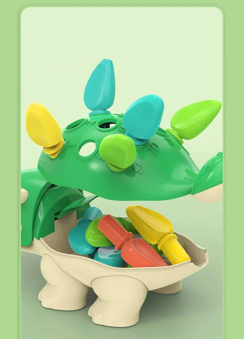 Montessori Lernspielzeug Farben Dinosaurier