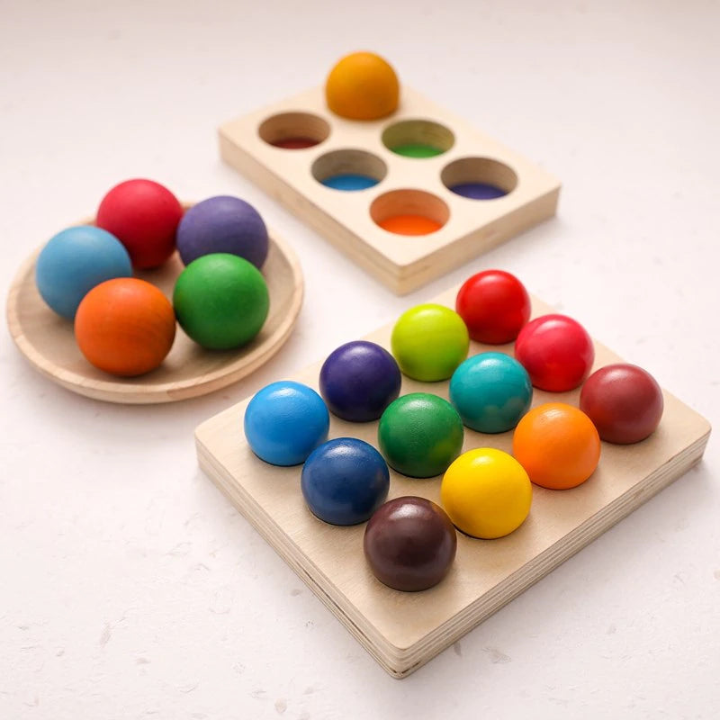 Farbenkugel Sortierspiel – Pädagogisches Lernspiel für Kinder