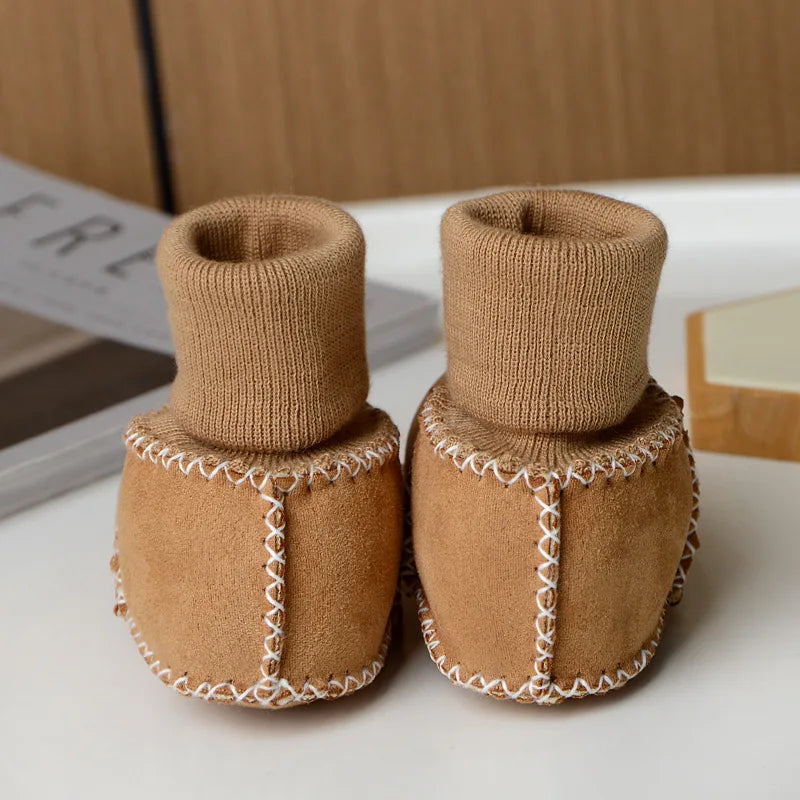 Gemütliche Baby Boots mit weichem Fellfutter für kalte Tage