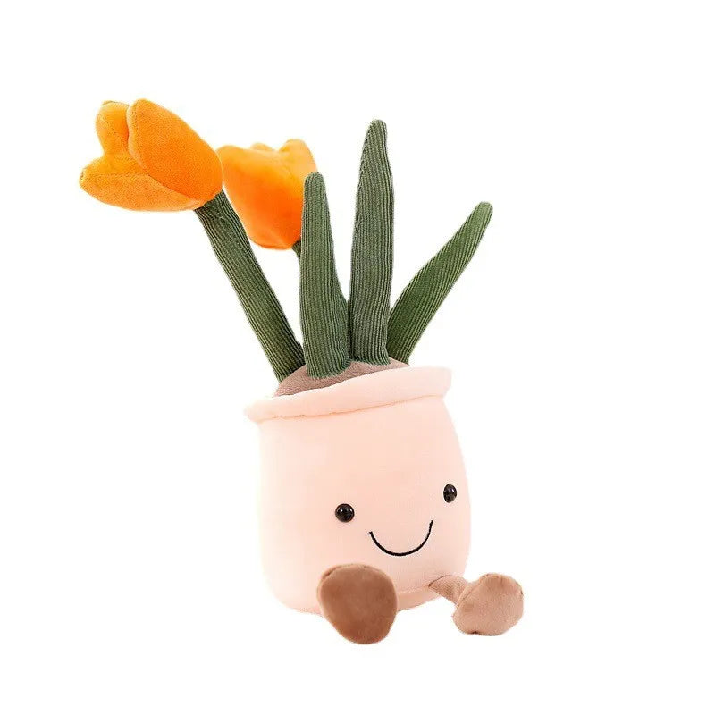 Fröhliche Blumen Kuscheltier – Süße Blumenfigur zum Kuscheln