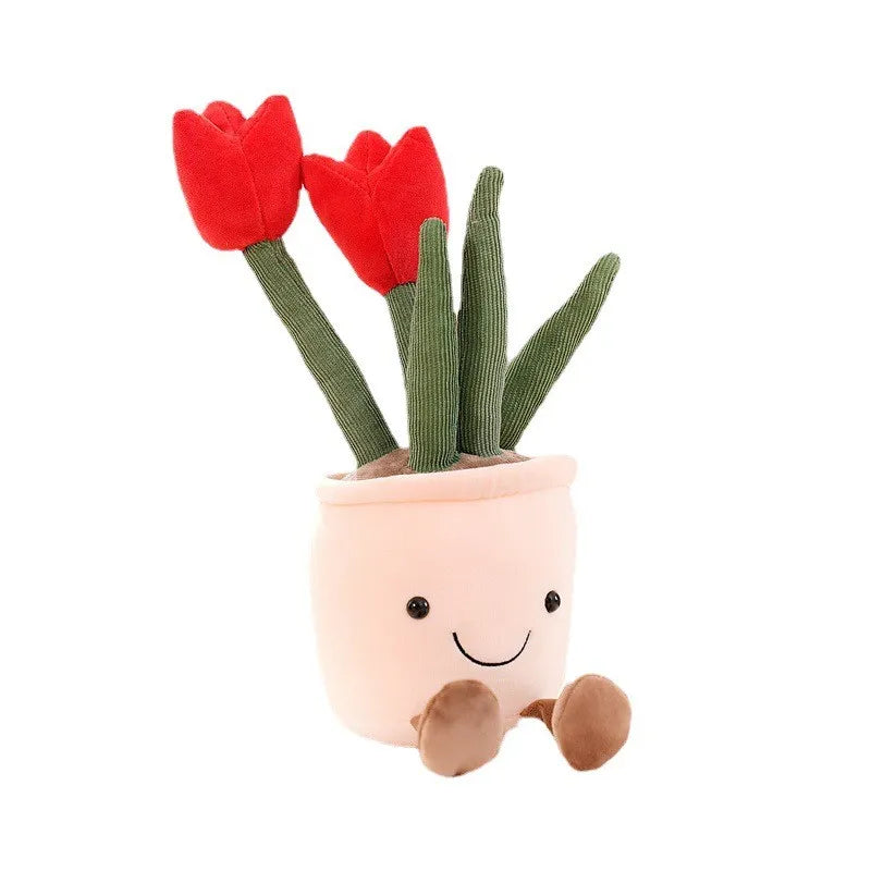 Fröhliche Blumen Kuscheltier – Süße Blumenfigur zum Kuscheln