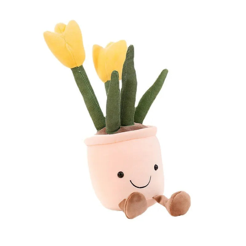 Fröhliche Blumen Kuscheltier – Süße Blumenfigur zum Kuscheln
