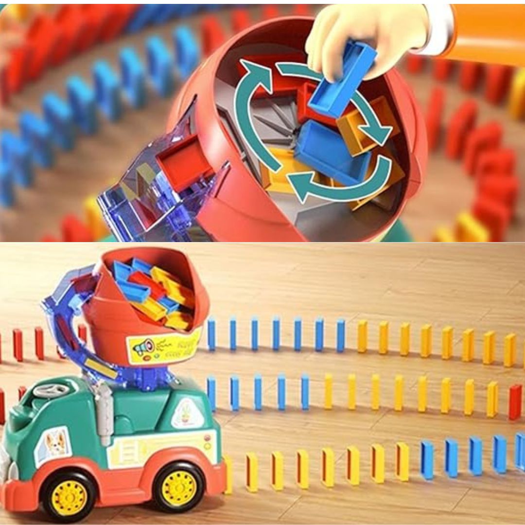 Montessori Domino Lkw Spielzeug