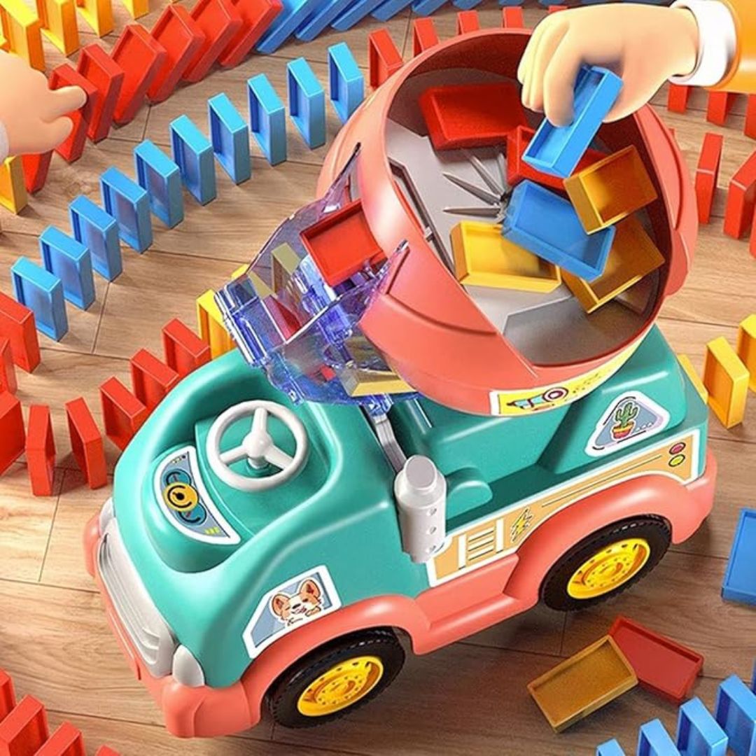 Montessori Domino Lkw Spielzeug