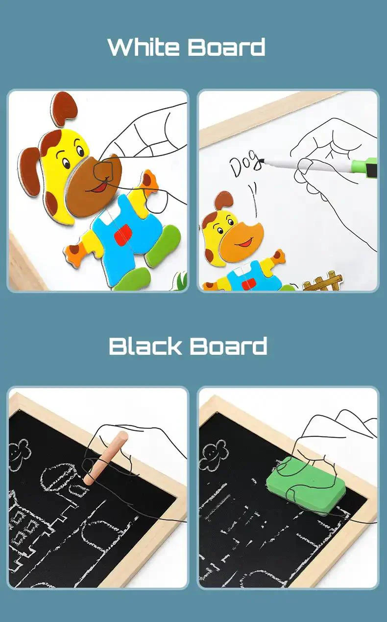 2in1 Montessori Zeichentafel für Kinder