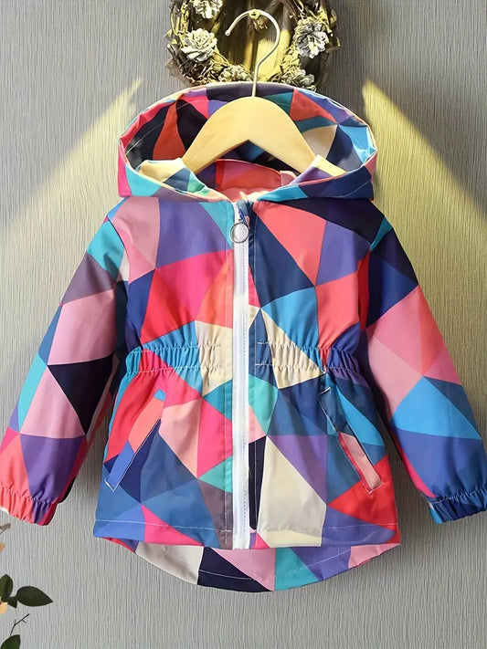 Modische Schmetterlings-Regenjacke für Mädchen – Leichte und praktische Regenjacke