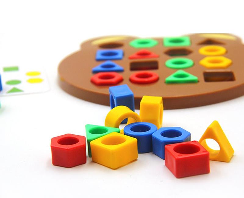 Montessori Formensortierspiel für Kinder – Lernspielzeug zur Förderung der Feinmotorik