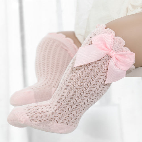 Baumwoll-Babysocken mit Niedlicher Schleife – Bequem und Stylisch für Kleine Füße