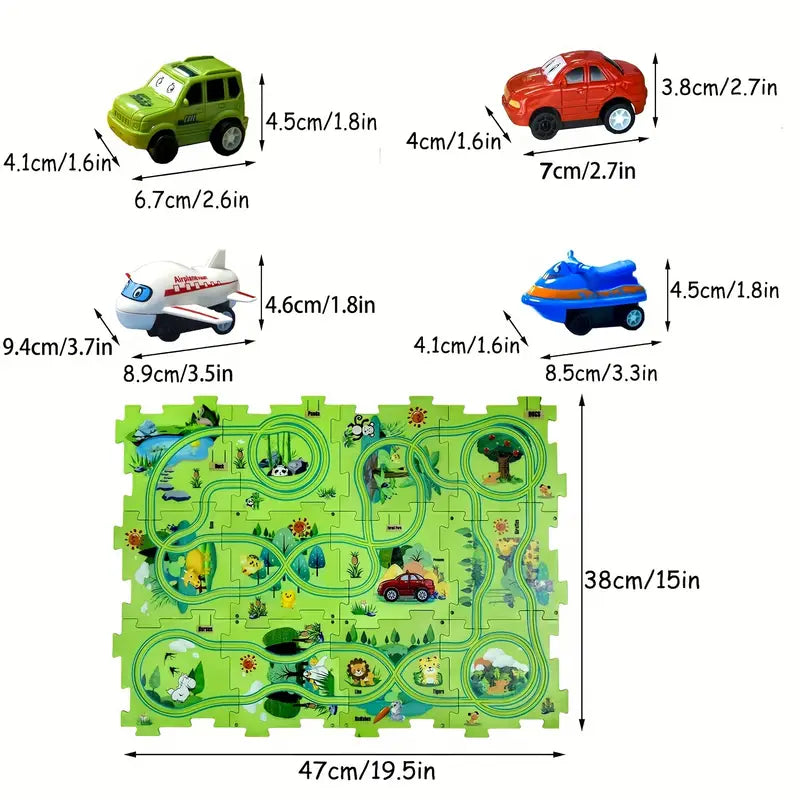 Kreative Puzzle Bahn Bausteine Set