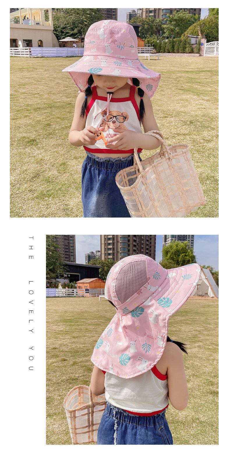 Verstellbarer Kinder Sonnenhut mit UPF 50+ - Breite Krempe für Optimalen Sonnenschutz