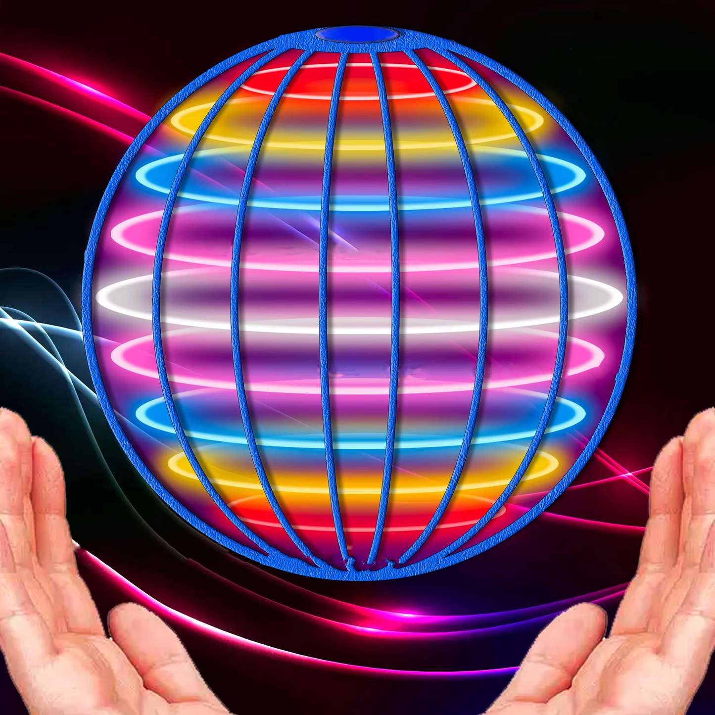 Magischer LED-Hoverball – Leuchtender Flugball für Spaß und Action