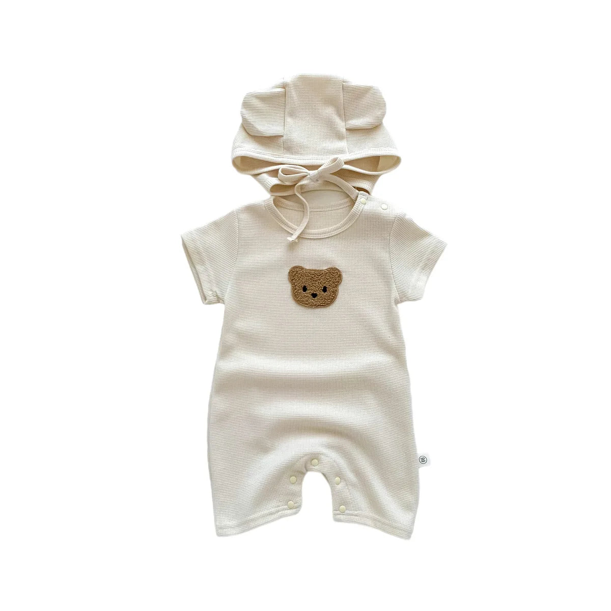 Niedlicher Baby-Jumpsuit – Kuscheliger Baumwollanzug mit süßem Bären-Design