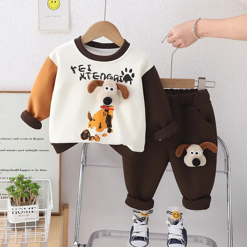 Bequemer Hunde-Design Trainingsanzug für Kinder – Stylisch und praktisch