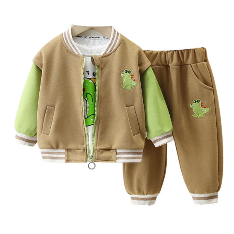 Coole Dino-Outfits – 3-teiliges Set für Kinder