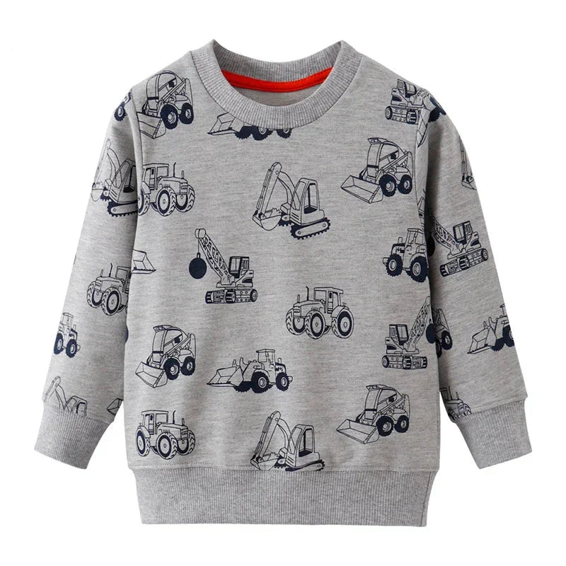Faszinierende Dino-Drucke – Kuscheliger Kinderpullover für kalte Tage