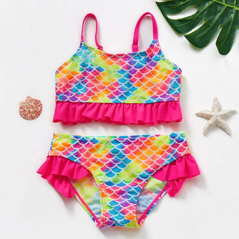 Meerjungfrauen Bikini Set – Glitzernder Schwimmspaß für Kinder