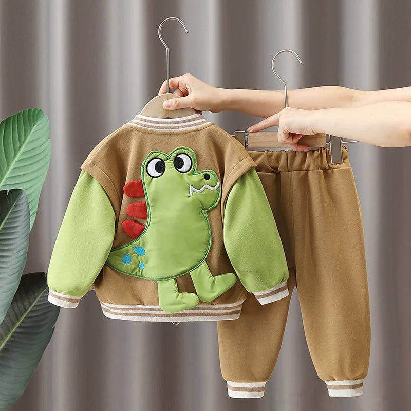 Coole Dino-Outfits – 3-teiliges Set für Kinder