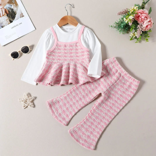 Modisches Set – 2-teiliges Kinder-Outfit mit Schlaghose und stylischem Oberteil
