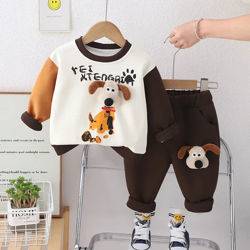 Bequemer Hunde-Design Trainingsanzug für Kinder – Stylisch und praktisch