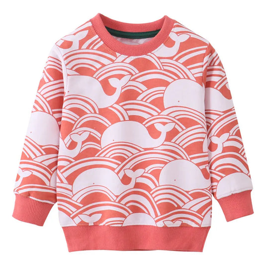 Kuscheliger Herbst-Sweater – Kinder-Pullover mit süßem Wal-Muster