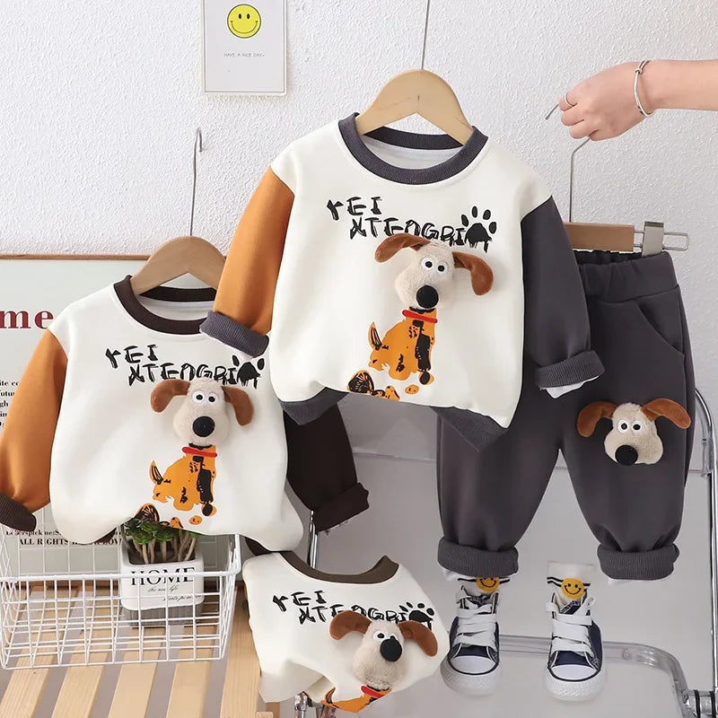 Bequemer Hunde-Design Trainingsanzug für Kinder – Stylisch und praktisch