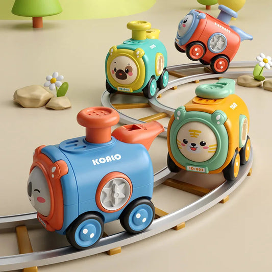 Spaßige Eisenbahn mit Pfeifgeräuschen – Interaktives Spielzeug für Kinder