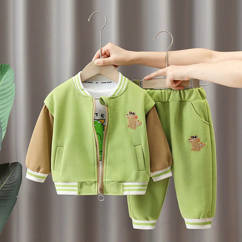 Coole Dino-Outfits – 3-teiliges Set für Kinder