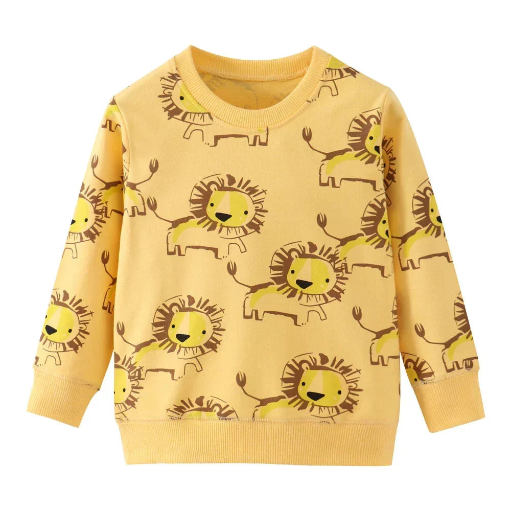 Faszinierende Dino-Drucke – Kuscheliger Kinderpullover für kalte Tage