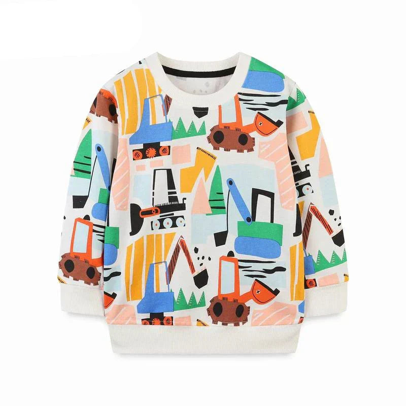 Faszinierende Dino-Drucke – Kuscheliger Kinderpullover für kalte Tage
