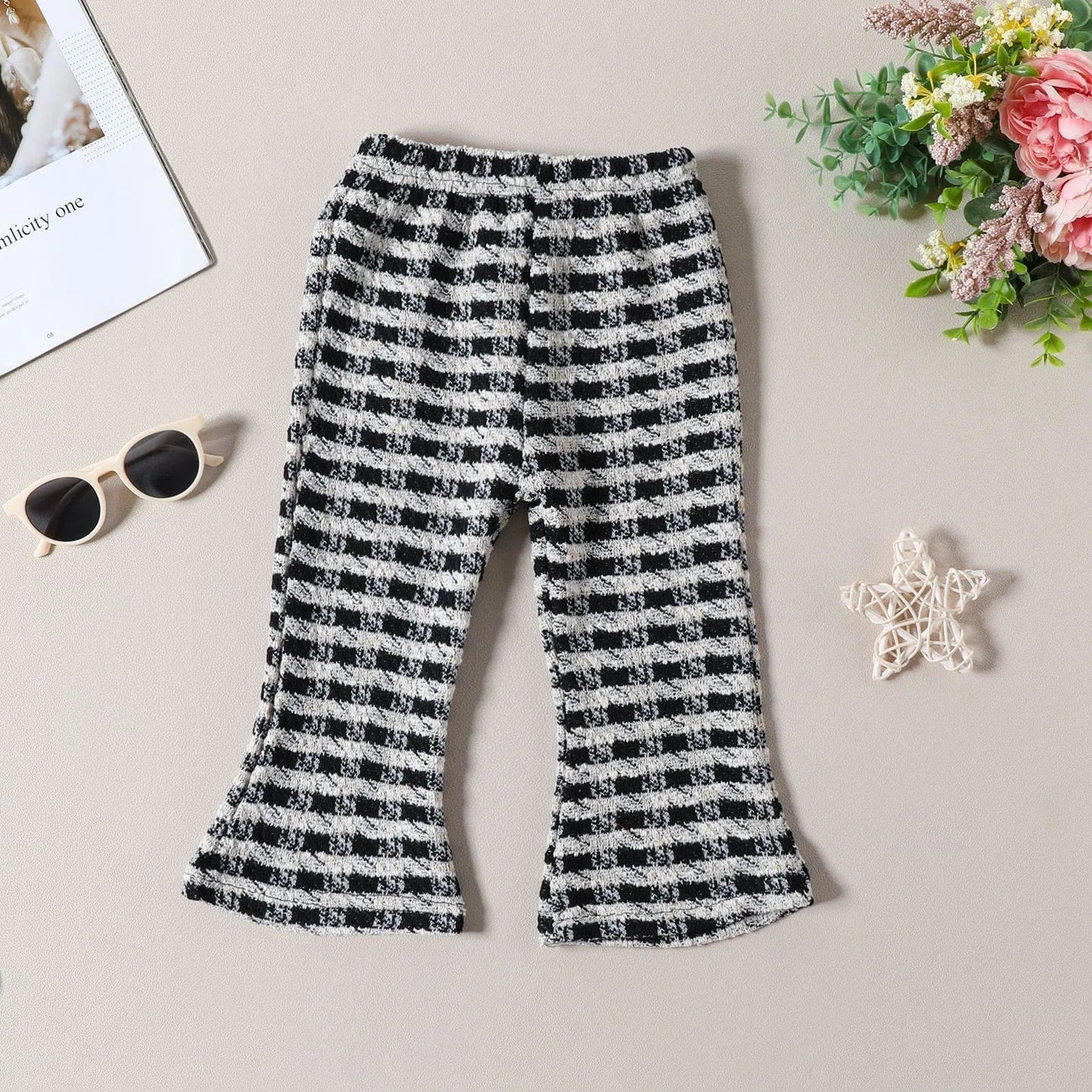 Modisches Set – 2-teiliges Kinder-Outfit mit Schlaghose und stylischem Oberteil