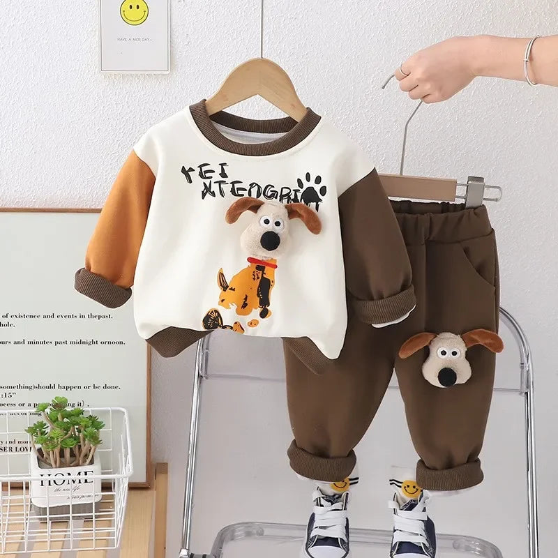 Bequemer Hunde-Design Trainingsanzug für Kinder – Stylisch und praktisch