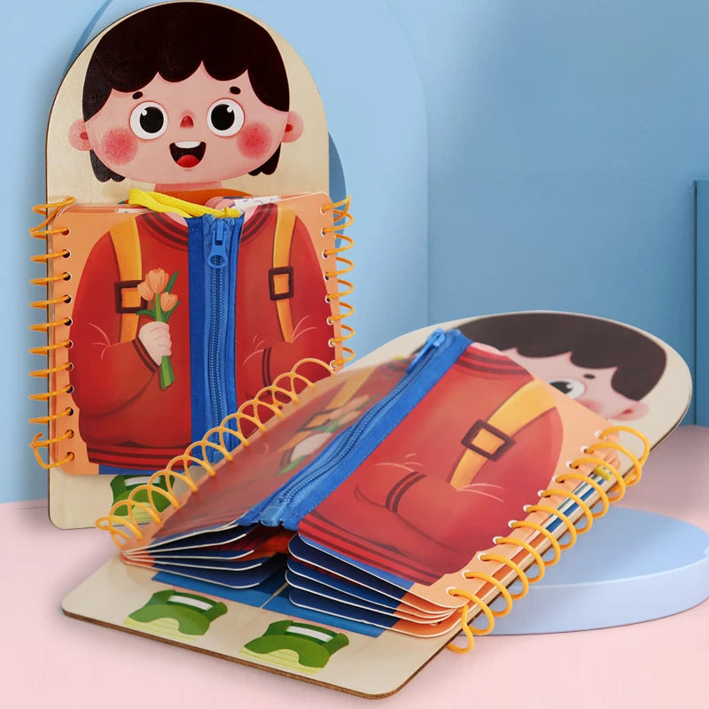 Lernspaß beim Anziehen – Interaktives Puzzle-Buch für Kinder