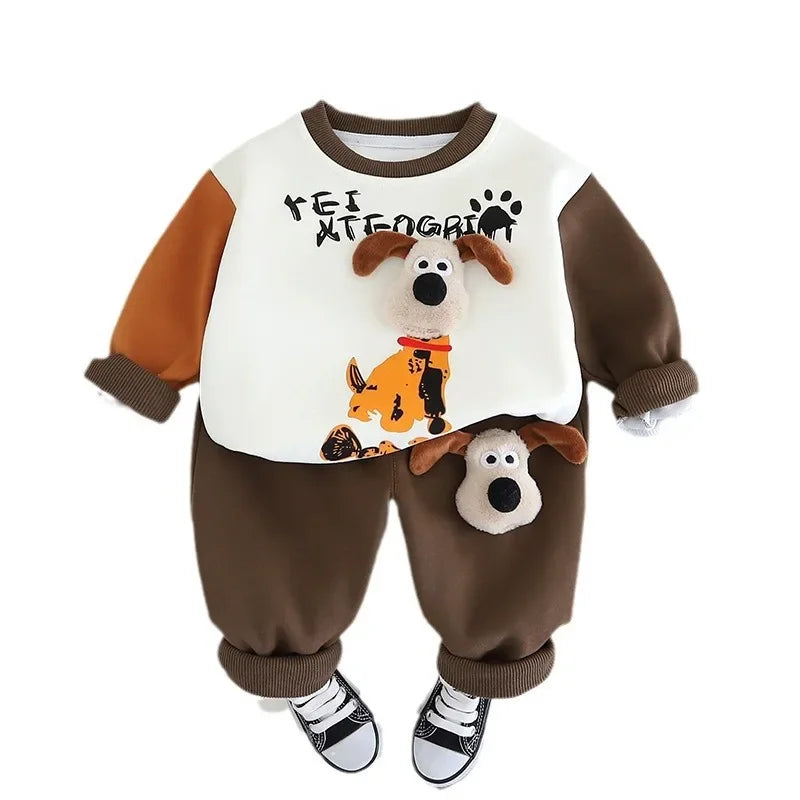 Bequemer Hunde-Design Trainingsanzug für Kinder – Stylisch und praktisch