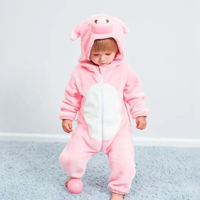Niedlicher Tier-Motiv Babystrampler