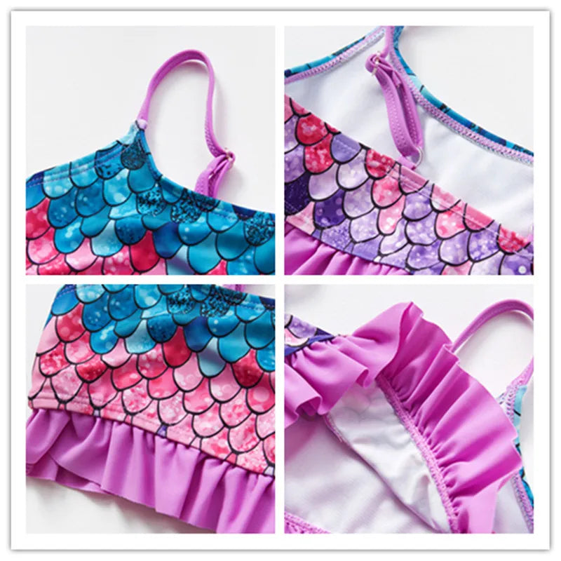 Meerjungfrauen Bikini Set – Glitzernder Schwimmspaß für Kinder