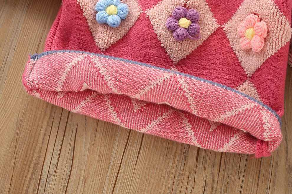 Gemütliches Vintage-Strickset mit Rock für kalte Tage