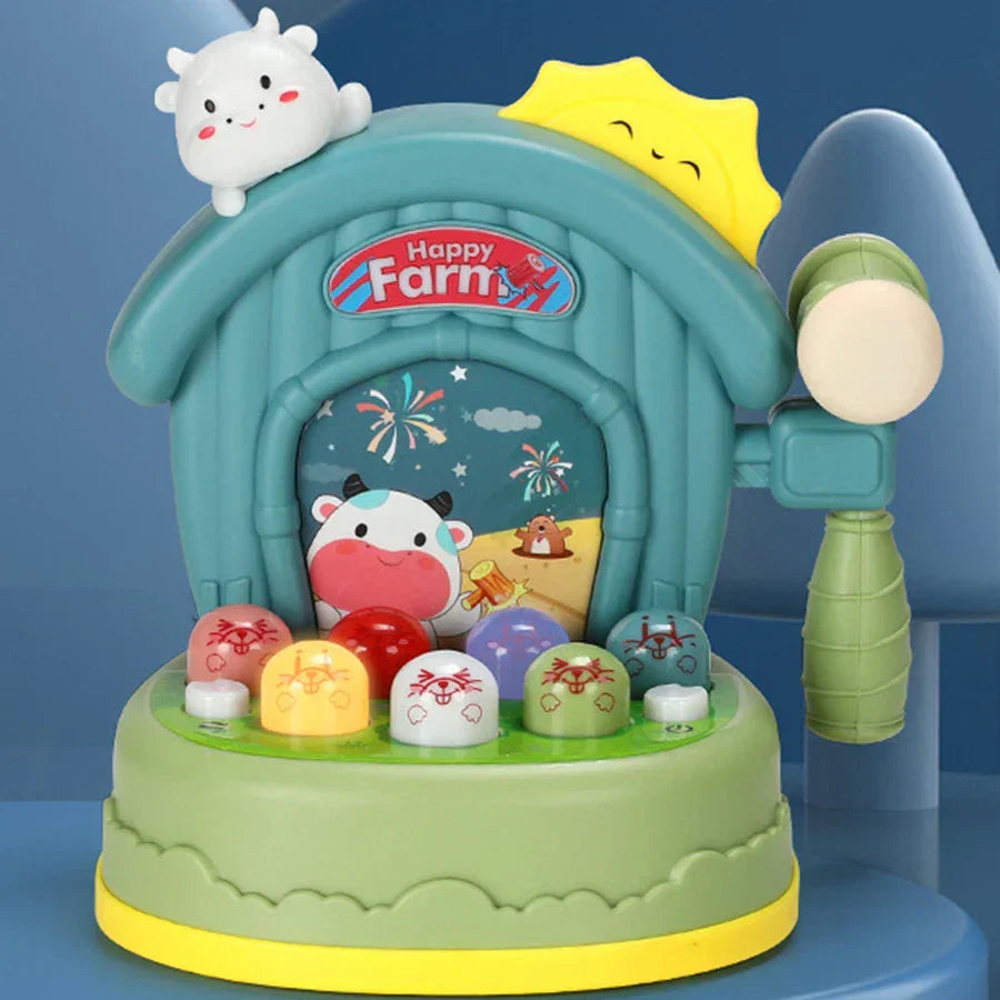 Lustiges Kinderhammer-Spiel – Bunte Tiergeräusche mit Musik und Rhythmus