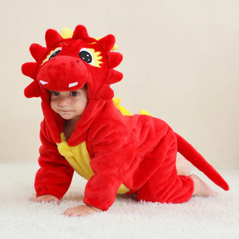 Niedlicher Tier-Motiv Babystrampler
