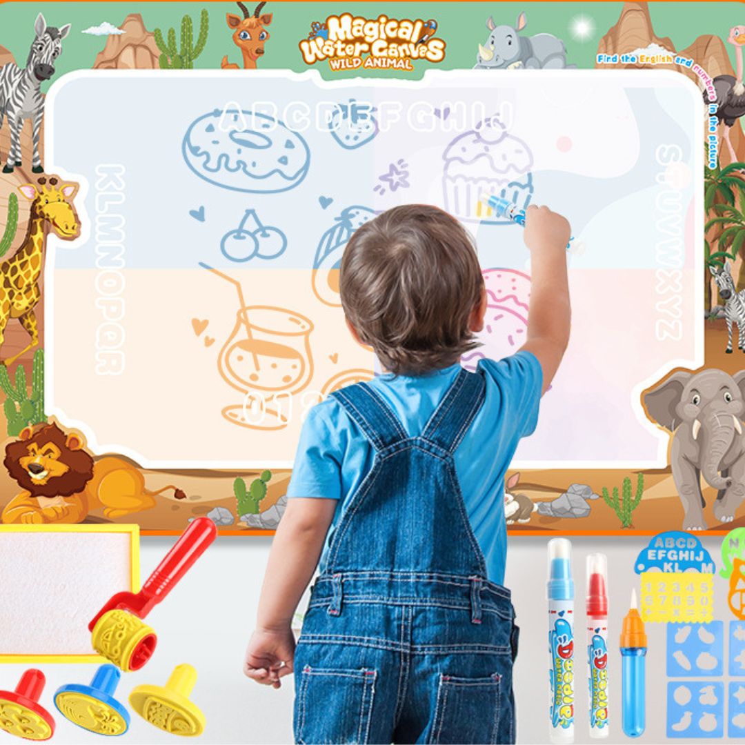 Magische Wasser-Mal- & Zeichenmatte – Kreativer Spaß für Kinder