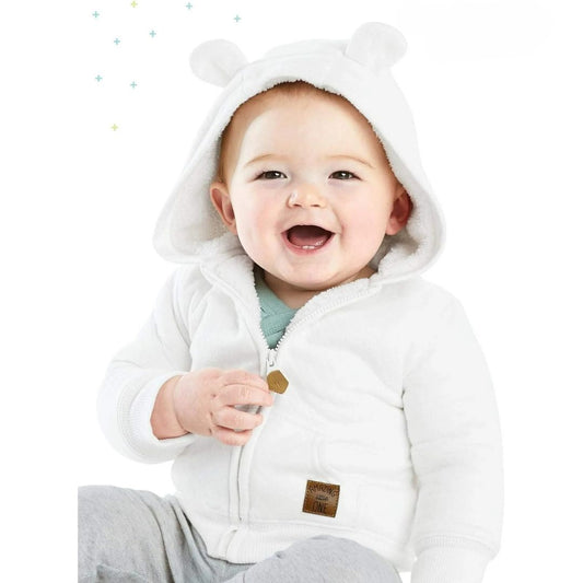 Gefütterter Baby-Pullover mit Kapuze – Warm und Bequem für Kalte Tage